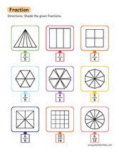 Fractions worksheet pdf